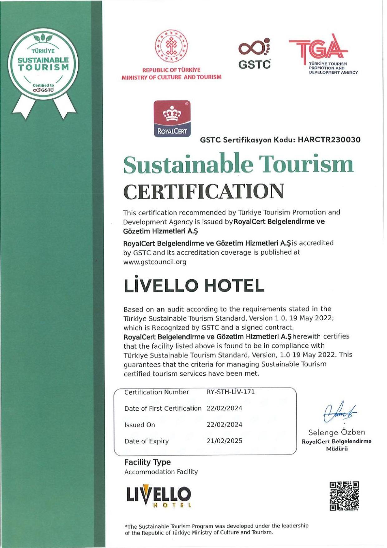 Livello Hotel Istanbul Bagian luar foto